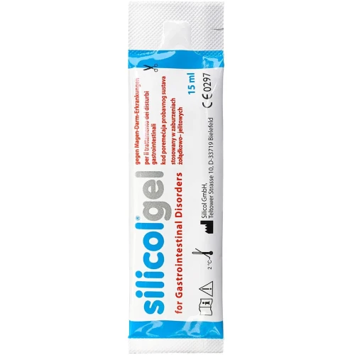 Silicolgel żel doustny, 15 ml x 12 saszetek - Na zaburzenia żołądkowo-jelitowe i objawy IBS - 2
