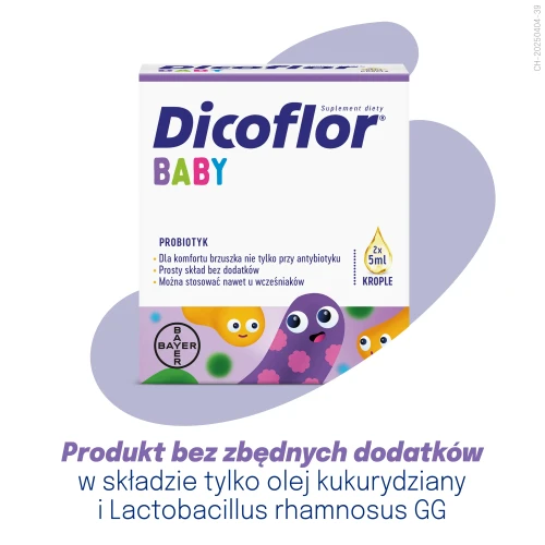Dicoflor Baby, krople 2 x 5 ml - Probiotyk dla dzieci i niemowląt - 4