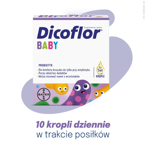 Dicoflor Baby, krople 2 x 5 ml - Probiotyk dla dzieci i niemowląt - 7