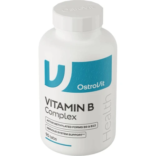 OstroVit Witamina B Complex, 90 tabletek - Kompleks witamin B z witaminami C i E - 1