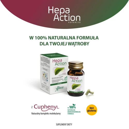 Aboca Hepa Action Advanced, 30 + 30 kapsułek - Wsparcie wątroby, detoksykacji organizmu  i metabolizmu tłuszczów - 2