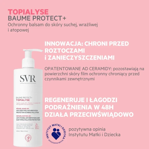 SVR Topialyse Baume Protect+ balsam 400 ml  - Do skóry atopowej lub ze skłonnością do alergii - 2