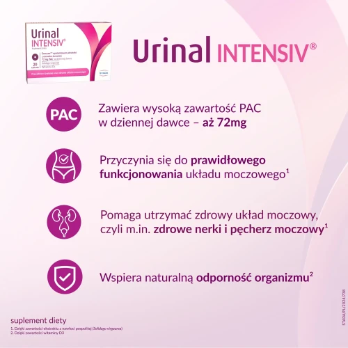 Urinal Intensiv, 20 tabletek - Z ekstrakt z owoców żurawiny wspiera zdrowie dróg moczowych - 3
