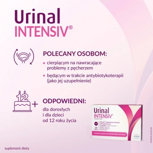 Urinal Intensiv, 20 tabletek - Z ekstrakt z owoców żurawiny wspiera zdrowie dróg moczowych - 5