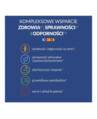 Vigor On, tabletki 60 sztuk - Kompozycja witamin i minerałów dla mężczyzn wzbogacona ekstraktem z ashwagandhy - 1