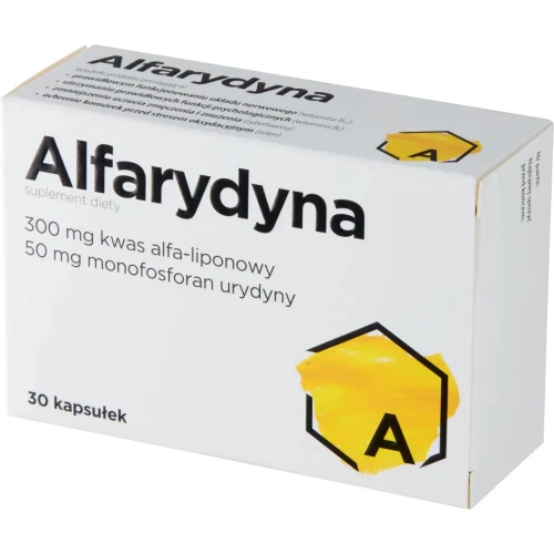 Alfarydyna, 30 kapsułek - Połączenie kwasu alfa-liponowego i monofosforanu urydyny - 1