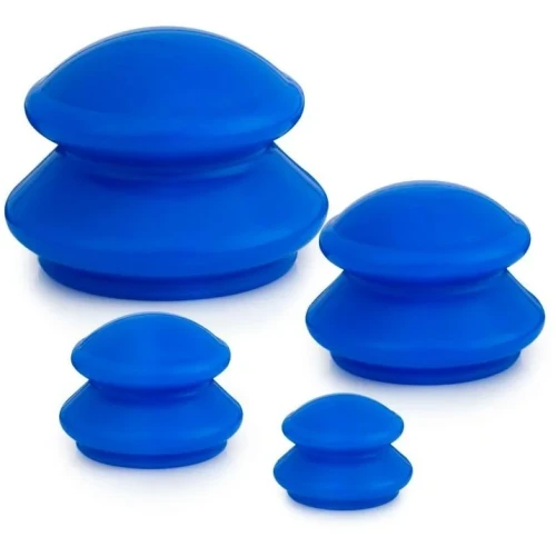 Balanssen Bańki Chińskie silikonowe, 4 sztuki - Bańki do masażu, akupunktury i akupresury - 1