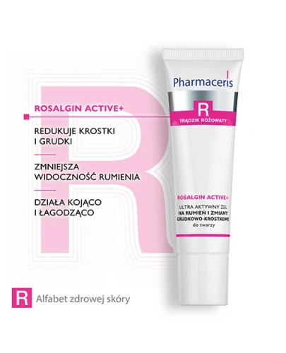 Pharmaceris R Rosalgin Active+, ultra aktywny żel, 30 ml - Do pielęgnacji skóry z objawami trądziku różowatego. Na rumień i zmiany grudkowo-krostkowe.  - 2