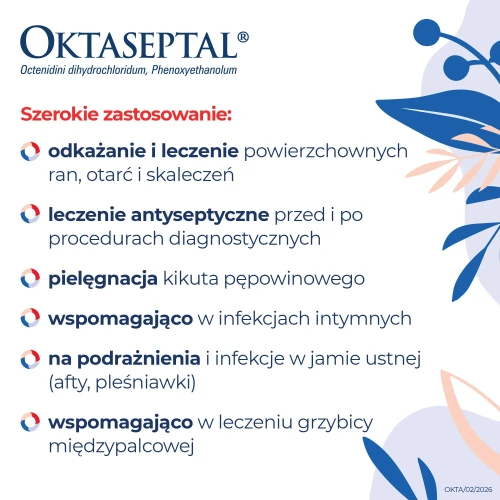 Oktaseptal aerozol, 60 ml  - Płyn dezynfekujący, który działa bakteriobójczo, grzybobójczo i wirusobójczo - 3