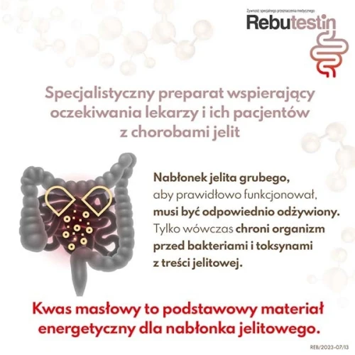 Rebutestin, 60 kapsułek - Z maślanem sodu w zaparciach, biegunkach i chorobach zapalnych błony śluzowej jelit - 2