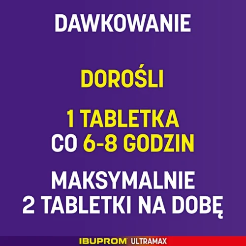 Ibuprom Ultramax, 10 tabletek - O działaniu przeciwbólowym, przeciwgorączkowym i przeciwzapalnym - 1