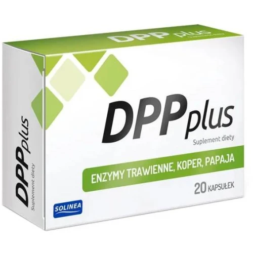 DPP Plus, 20 kapsułek - Wsparcie trawienia, minimalizowanie uczucia pełności i wzdęć - 1