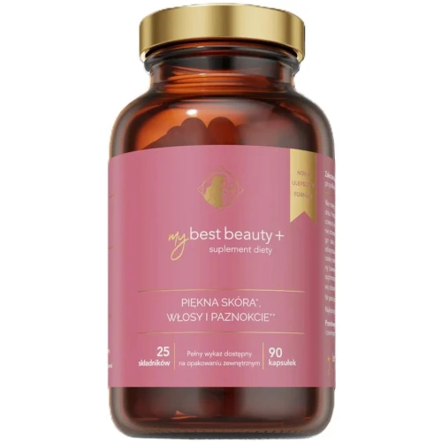 Mybest Beauty+ 90 kapsułek - Nowa ulepszona formuła pomaga utrzymać właściwą strukturę włosów i paznokci - 1