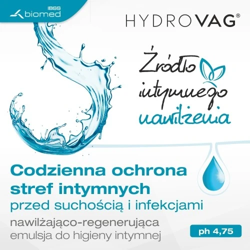 HydroVag do higieny intymnej dla kobiet, emulsja 300 ml - Intensywne nawilżenie i ochrona okolic intymnych - 2