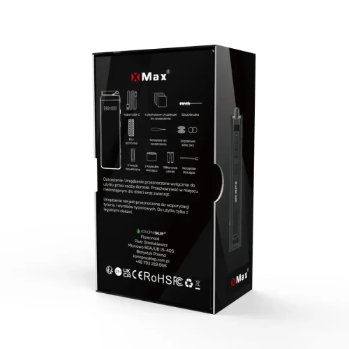 Hero X-Max Starry 4 X Black, Waporyzator do ziół, 1 sztuka - Limitowana edycja z dodatkowymi akcesoriami - 4