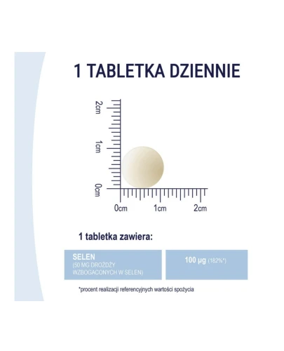 Naturell Selen Organiczny 100, 100 tabletek  - Dobrze przyswajalny selen z drożdży, tabletki z selenem na włosy - 3