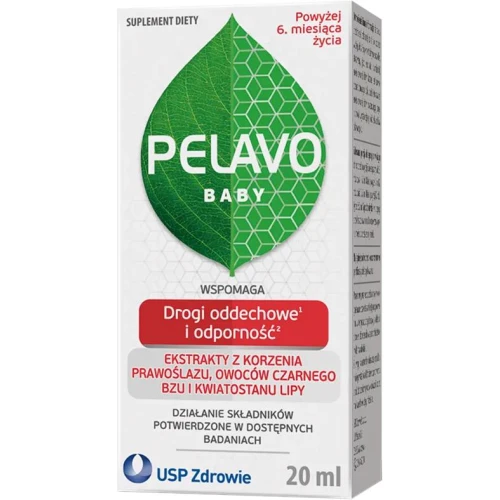 Pelavo Multi Baby 6 m+ Drogi oddechowe i odporność, płyn 20 ml - Formuła roślinna dla wsparcia dróg oddechowych i odporności - 2