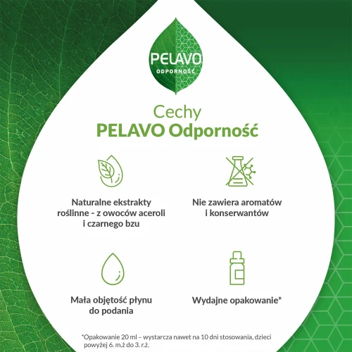 Pelavo Odporność, płyn 20 ml - Ekstrakty z owoców i ziół, wspieraja odporność - 2