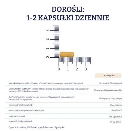 Naturell Witamina D 2000+, 60 kapsułek - Z witaminą D z lanoliny z runa owczego - 1