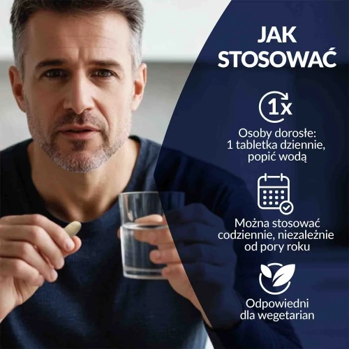 Vigor Multiwitamina On 50+, 90 tabletek - Kompozycja witamin i minerałów z żeń-szeniem i reishi - 4