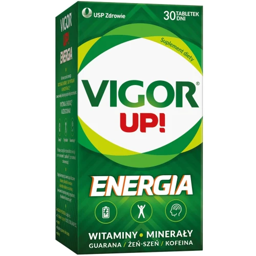Vigor Up! Energia, 30 tabletek - Witaminy z ekstraktami guarany i żeń-szenia, oraz kofeiną - 3