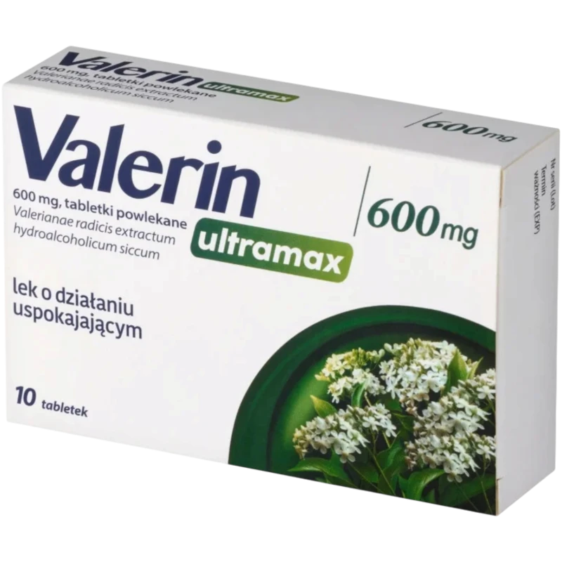 Valerin Ultramax 600 mg, 10 tabletek - Tabletki uspokajające - 1