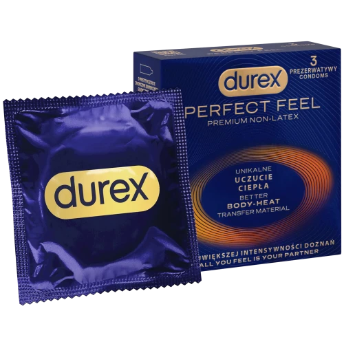 Durex Perfect Feel Prezerwatywy, 3 sztuki - 1