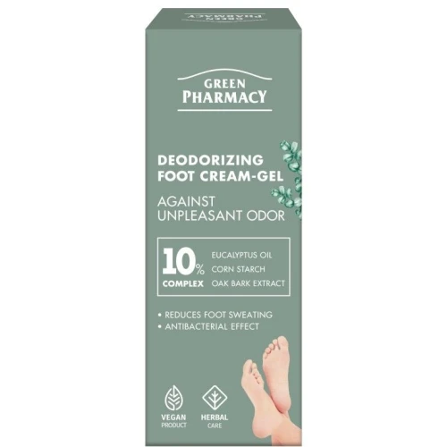 Green Pharmacy Dezodorujący krem-żel do stóp przeciw nieprzyjemnemu zapachowi, 75 ml - 1