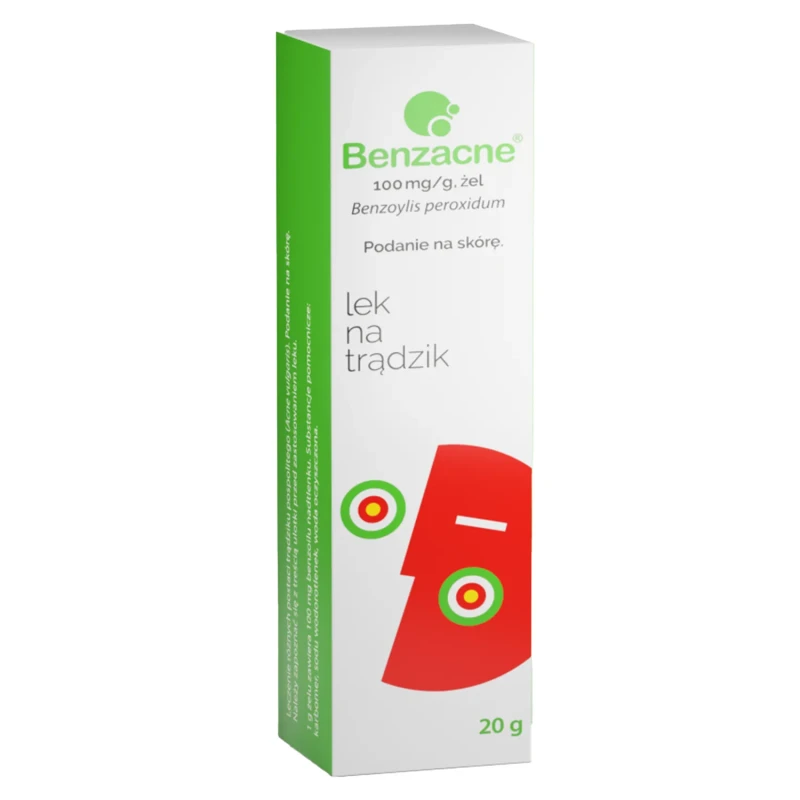 Benzacne 100mg/g żel, 20 g - Lek na trądzik  do stosowania miejscowego - 3