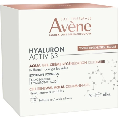 Avène Hyaluron Activ B3 Krem-żel odbudowujący komórki, 50 ml - Intensywne nawilżenie i odbudowa skóry dojrzałej - 1