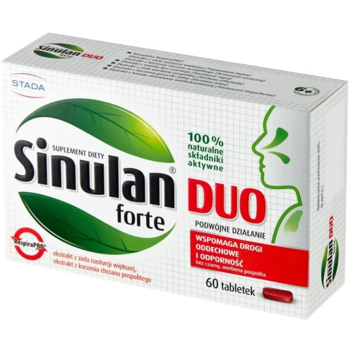 Sinulan Duo Forte, 60 tabletek - Z kompleksem RespiraPRO wspiera drogi oddechowe i układ odpornościowy - 7