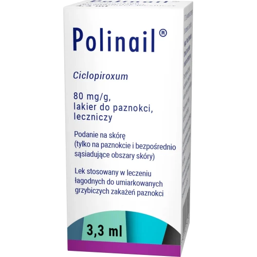Polinail, 80 mg/g Lakier do paznokci, 3,3 ml - Lakier na grzybicę paznokci - 2