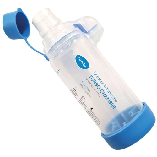Sanity Turbo Chamber Komora inhalacyjna DL-10, 1 sztuka - Do stosowania z inhalatorami pMDI - 1