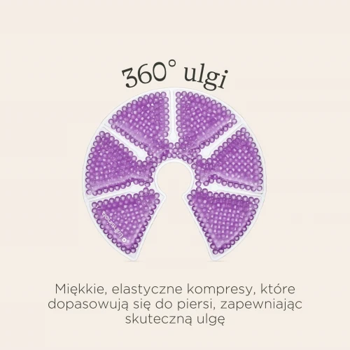 Lansinoh Hot & Cold, kompres żelowy na piersi, 2 sztuki - Łagodzi typowe dolegliwości okresu laktacji - 5