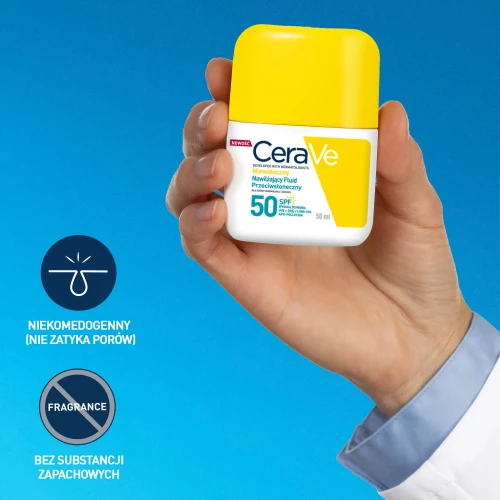 CeraVe Niewidoczny nawilżający fluid przeciwsłoneczny SPF 50+ 50 ml - Nawilża i wzmacnia naturalną barierę ochronną skóry - 4