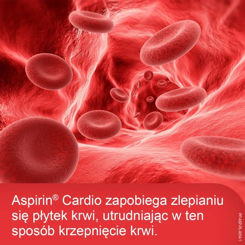 Aspirin Cardio 28 tabletek powlekanych - Tabletki, które odgrywa istotną rolę w zapobieganiu powstawania zakrzepów - 2