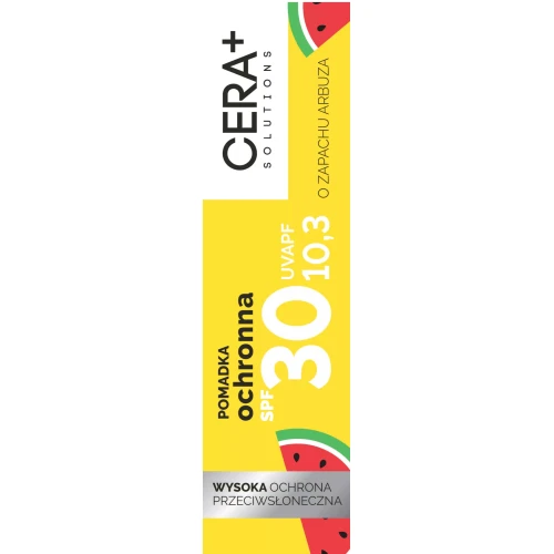 Cera+ Solutions Pomadka ochronna SPF 30, 4,9 g - Nawilżenie, regeneracja i ochrona przed słońcem, wiatrem i mrozem - 1