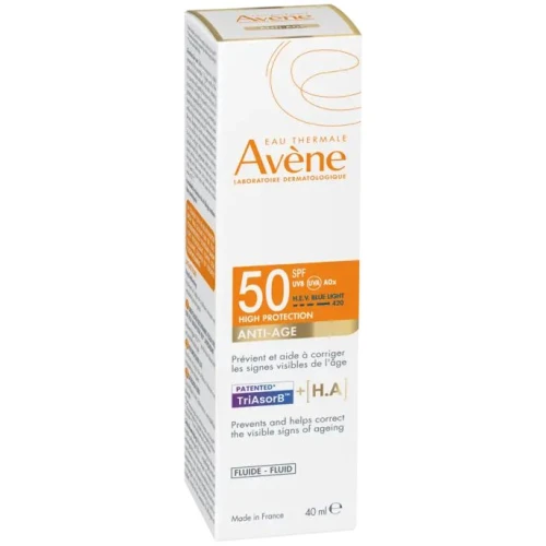 Avène Fluid Anti-Age SPF 50, 40 ml - Ochronny fluid przeciwstarzeniowy do twarzy - 1