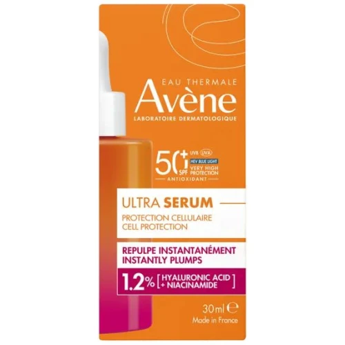 Avène Ultra Serum Repulpant SPF 50+, 30 ml - Bardzo wysoka ochrona UVB/UVA/HEV do skóry wrażliwej - 1