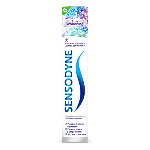 Sensodyne Extra Whitening Pasta do zębów, 75 ml - Dla osób z problemem wrażliwych zębów - 2