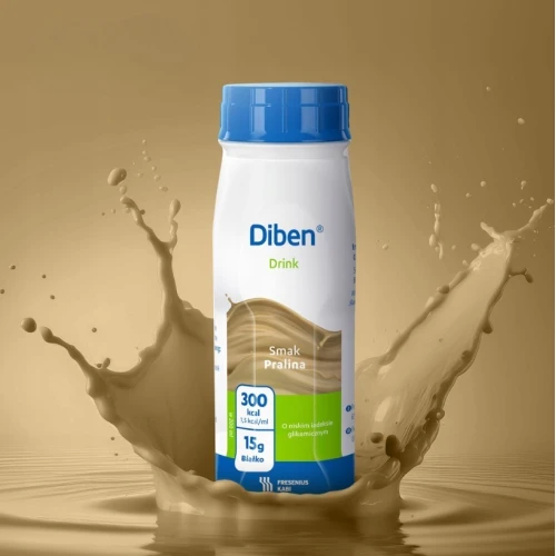 Diben Drink o smaku pralinowym, 4 x 200 ml - Płyn dla osób niedożywionych z zaburzeniami metabolizmu glukozy - 2