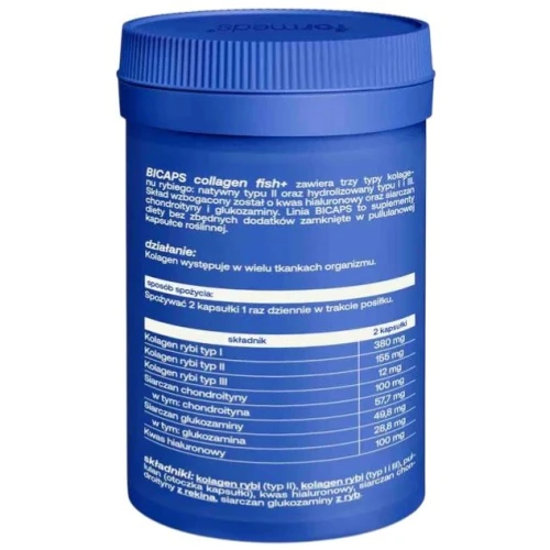 Formeds Bicaps Collagen Fish+, 60 kapsułek - Kompozycja 3 typów kolagenu rybiego - 1