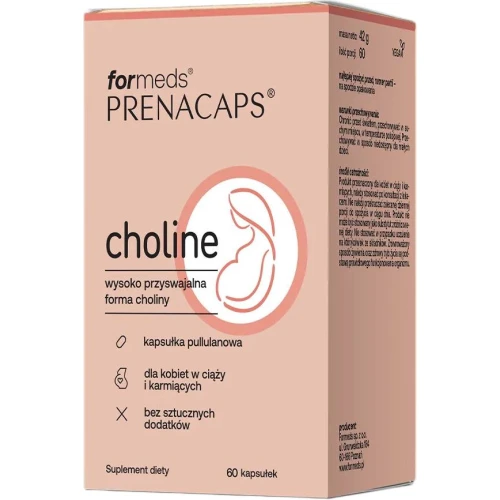Formeds Prenacaps Choline, 60 kapsułek - Wysoka dawka choliny – dla kobiet w ciąży  - 2