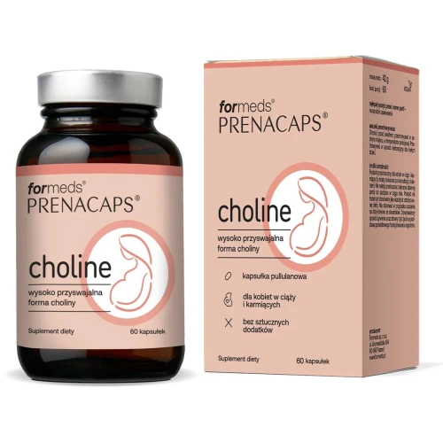 Formeds Prenacaps Choline, 60 kapsułek - Wysoka dawka choliny – dla kobiet w ciąży  - 3