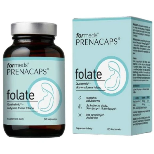 Formeds Prenacaps Folate, 60 kapsułek - Aktywny folian metylowany o wysokiej wchłanialności - 1