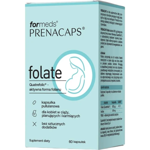 Formeds Prenacaps Folate, 60 kapsułek - Aktywny folian metylowany o wysokiej wchłanialności - 3