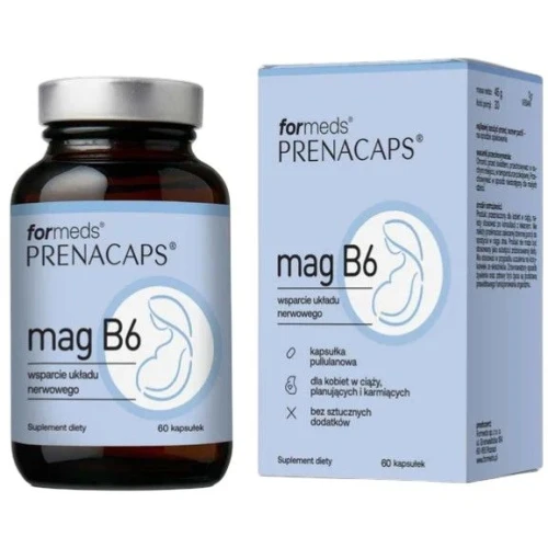 Formeds Prenacaps Mag B6, 60 kapsułek - Magnez dla dla kobiet w ciąży i karmiących piersią - 1
