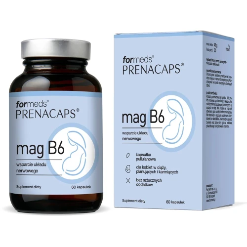 Formeds Prenacaps Mag B6, 60 kapsułek - Magnez dla dla kobiet w ciąży i karmiących piersią - 4