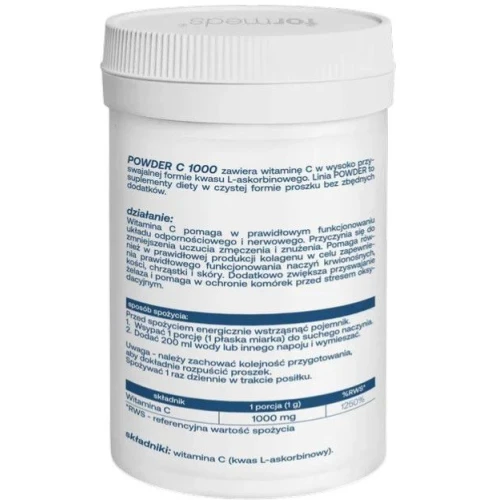Formeds Powder C 1000, 90 g - Wysoko przyswajalna witamina C w formie proszku - 1