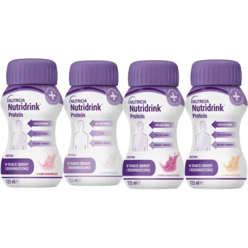 Nutridrink Protein Mix Multipack, 8 x 125 ml - Wielosmakowy zestaw na start w niedożywieniu i ryzyku niedożywienia związanego z chorobą - 1